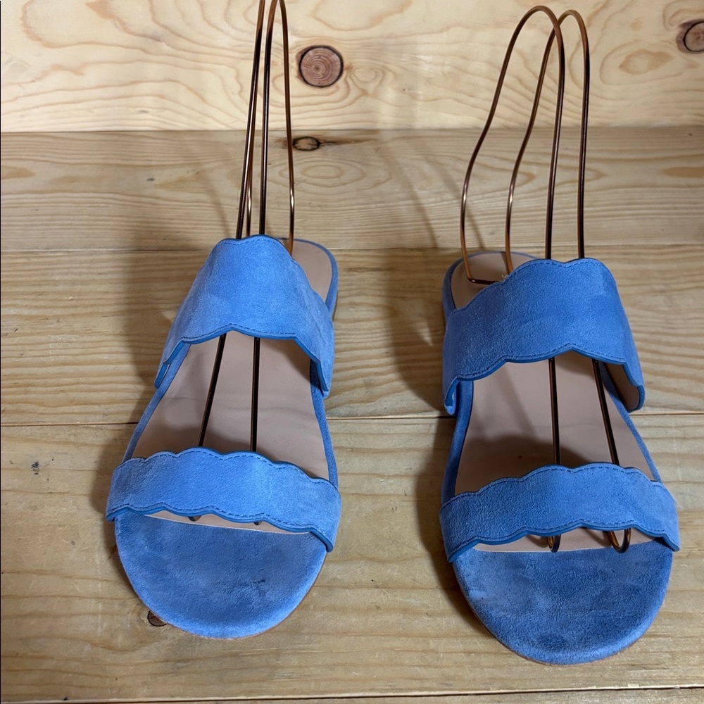 Stuart Weitzman Santorini blue slip on sandals‎ size 8.5 - Picture 4 of 9